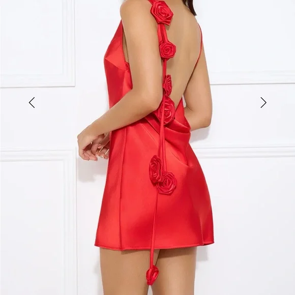 Hello Molly Red Mini Dress - Picture 3 of 7